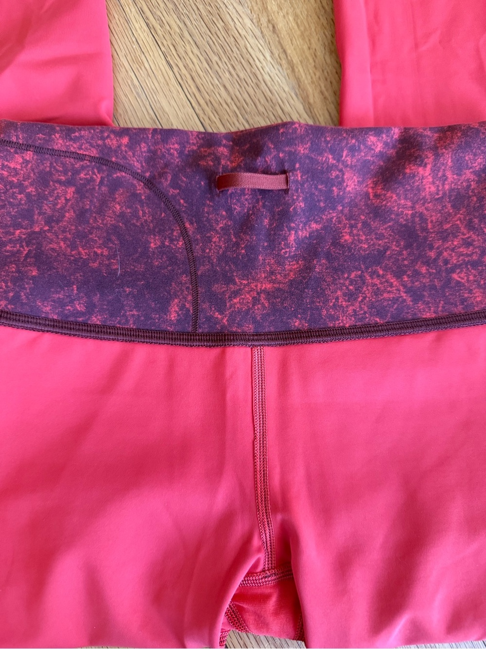 Lululemon Fast & Free High Rise Crop 23" Size 6 Crushed Marble Print Leggings - Picture 5 of 7